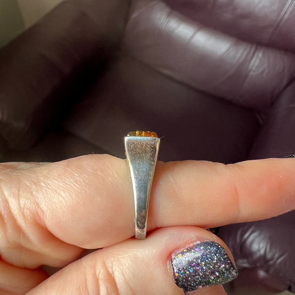 Multicolor Amber Ring - image 4